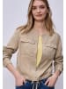 Street One Kurze Jacke im Washed-Look mit Tunnelzug in Safari Beige
