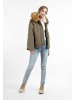 DreiMaster Vintage Damen Winterjacke in Oliv Weiss