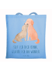 Mr. & Mrs. Panda Tragetasche Hunde Liebe mit Spruch in Sky Blue