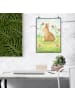 Mr. & Mrs. Panda Poster Hase Sitzen Design ohne Spruch in Weiß