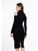 faina Damen Strickkleid in schwarz