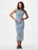 Pieces Maxikleid in Light Blue Denim1
