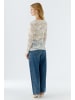 Oui Langarmshirt in gardenia