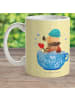 Mr. & Mrs. Panda Kindertasse Nachtfalter Schaumbad ohne Spruch in Gelb Pastell