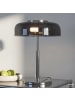 home24 home24 Tischleuchte aus Glas und Eisen im modernen Stil in Grau / Chrom
