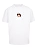 F4NT4STIC Heavy Oversize T-Shirt Heidi Logo Heroes of Childhood in weiß