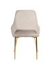 Beliani 2er-Set Esszimmerstuhl LOVERNA in Beige/Gold