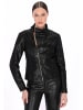 faina Women Jacket in black snake