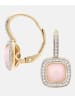 Diamant L'éternel Creolen aus 375 Gelbgold mit Diamant mit Opal