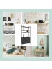 relaxdays Bücherregal in Schwarz - (B)60 x (H)159,5 x (T)24 cm