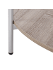 Beliani Couchtisch LOVELL in Silber/Braun - (W) 80 x (H) 45 x (L) 80 cm