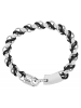 Adeliás Adeliás Herren Armband aus Edelstahl in schwarz