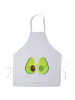 Mr. & Mrs. Panda Grillschürze Avocado Pärchen ohne Spruch in Weiß