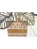 Mauro Ferretti Dekorative 3D-Wand mit mehrfarbiger Metallvase, 54 x 6,4 x 62,9 cm