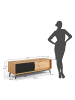 Feldmann-Wohnen Lowboard Modern Loft Eiche Natur 200 / 50 / 52cm