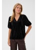 Kaffe Kurzarm-Bluse KAelva Regular fit in Black Deep