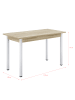 en.casa Esstisch Den Haag in Beige (L)120cm (B)60cm (H)75cm