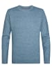 Petrol Industries Melierter Rundhalspullover steelstone in Blau