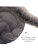 Zamboo Universal Thermo-Fleece Fußsack mit Fellkragen in grau