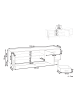 Beliani TV-Möbel COSTELLO in Braun - (W) 150 x (H) 50 x (L) 40 cm