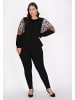 faina Women Plus Size Blouse in Black