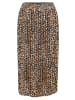 Betty Barclay Plisseerock mit Gummizug in Beige/Schwarz