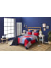 NAUTICA HOME Bettwäsche-Set MORRIS (3 tlg), 100% Baumwolle, 200x200 cm in Rot/Blau