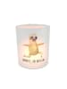 Mr. & Mrs. Panda Glas Windlicht Faultier Yoga mit Spruch in Transparent