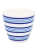 Greengate Latte Cup Becher HELEN Blau Weiß mit Streifen