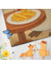 Mr. & Mrs. Panda Badehandtuch Pinguin Pommes Design mit Spruch in Grau Pastell