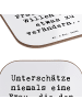 Mr. & Mrs. Panda Untersetzer Glas Spruch Hoffnung Veränderung mi... in Weiß
