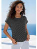 Vivance Kurzarmshirt in schwarz, creme