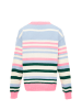 Libbi Damen Sweater in ROSA MEHRFARBIG STREIFEN