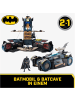 Warner Bros DC Comics Transforming Batmobile + Figur 10 cm 1 Pfeil-Katapult + Effekte 4+