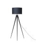 Beliani Stehleuchte STILETTO in Schwarz - (W) 50 x (H) 156 x (L) 50 cm