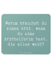 Mr. & Mrs. Panda Mousepad Spruch Kluge Arzthelferin mit Spruch in Meeresbrise