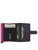 Secrid Matte Miniwallet - Geldbörse RFID 6.5 cm in dark purple-fuchsia