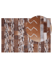 Beliani Patchwork HEREKLI in Braun - (W) 140 x (H) 1 x (L) 200 cm