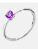 Diamant L'éternel Ring aus 375 Weißgold mit Amethyst
