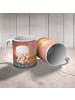 Mr. & Mrs. Panda Kaffeebecher Qualle mit Spruch in Sonnenuntergang