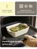 Praknu Auflaufform aus Keramik für 2 Personen - Für Lasagne, Tiramisu &