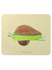 Mr. & Mrs. Panda Maus-Pad Avocado Yoga ohne Spruch in Gelb Pastell