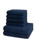 Ross 4 X Handtuch 2 X Duschtuch im Set Cashmere feeling in Nachtblau