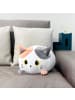 i-Total Dekoratives Kissen f. Bett Sofa Bequem kuschelig orange Katze
