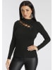 Melrose Stehkragenpullover in schwarz