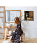 relaxdays 3tlg. Badschrank-Set in Braun