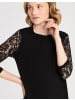 More & More Spitzenshirt in black