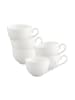 Villeroy & Boch 6er Set Kaffeetassen White Pearl in 120 ml in weiß