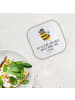 Mr. & Mrs. Panda Bierdeckel Hummel flauschig mit Spruch in Weiß