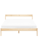Beliani Doppelbett MADONE in Braun - (W) 145 x (H) 65 x (L) 205 cm